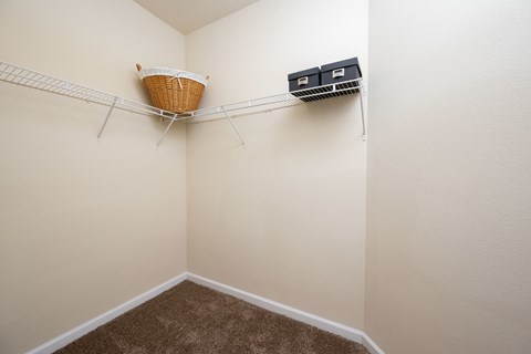 Bedroom Closet at Portico at Lanier located in Gainesville, GA 30504